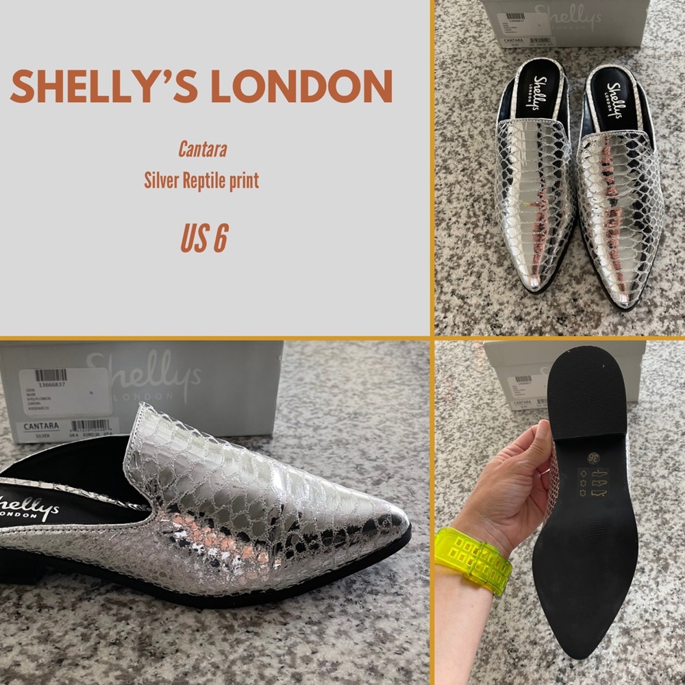 Shellys London “Cantara” US6 Silver Retail$129 NEW W/BOX